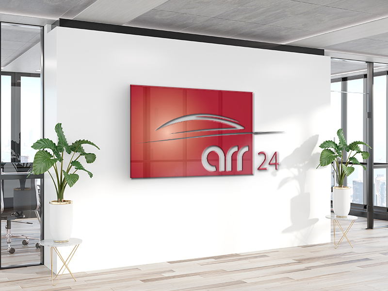 Logo- und Corporate Design Entwicklung für arr24 Kfz-Schadenmanagement GmbH in Düsseldorf