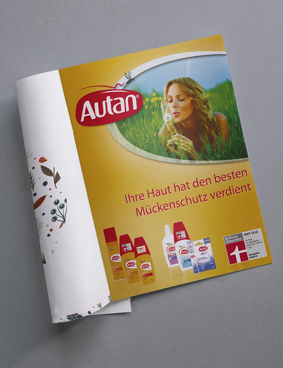 Die emotionol gestaltete Anzeigenwerbung für die Produkte der Marke AUTAN. Anzeigenwerbung für die Marke Autan