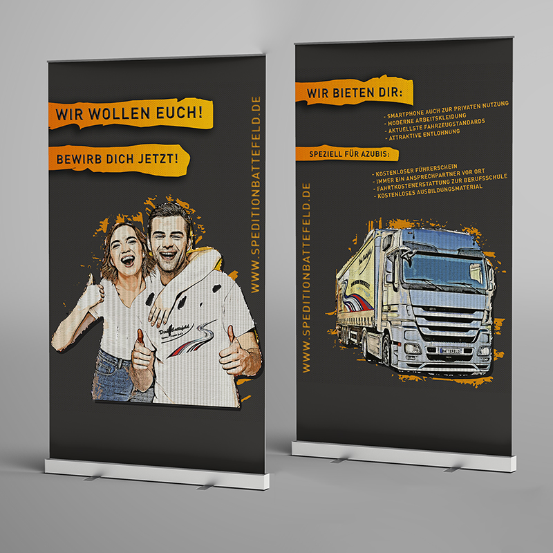 Roll-up zur Ausbildungsmesse