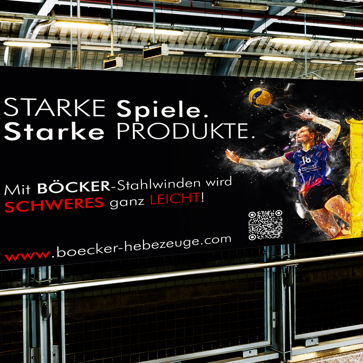 Auszug aus dem Volleyballbanner für die Carl & Gustav GmbH