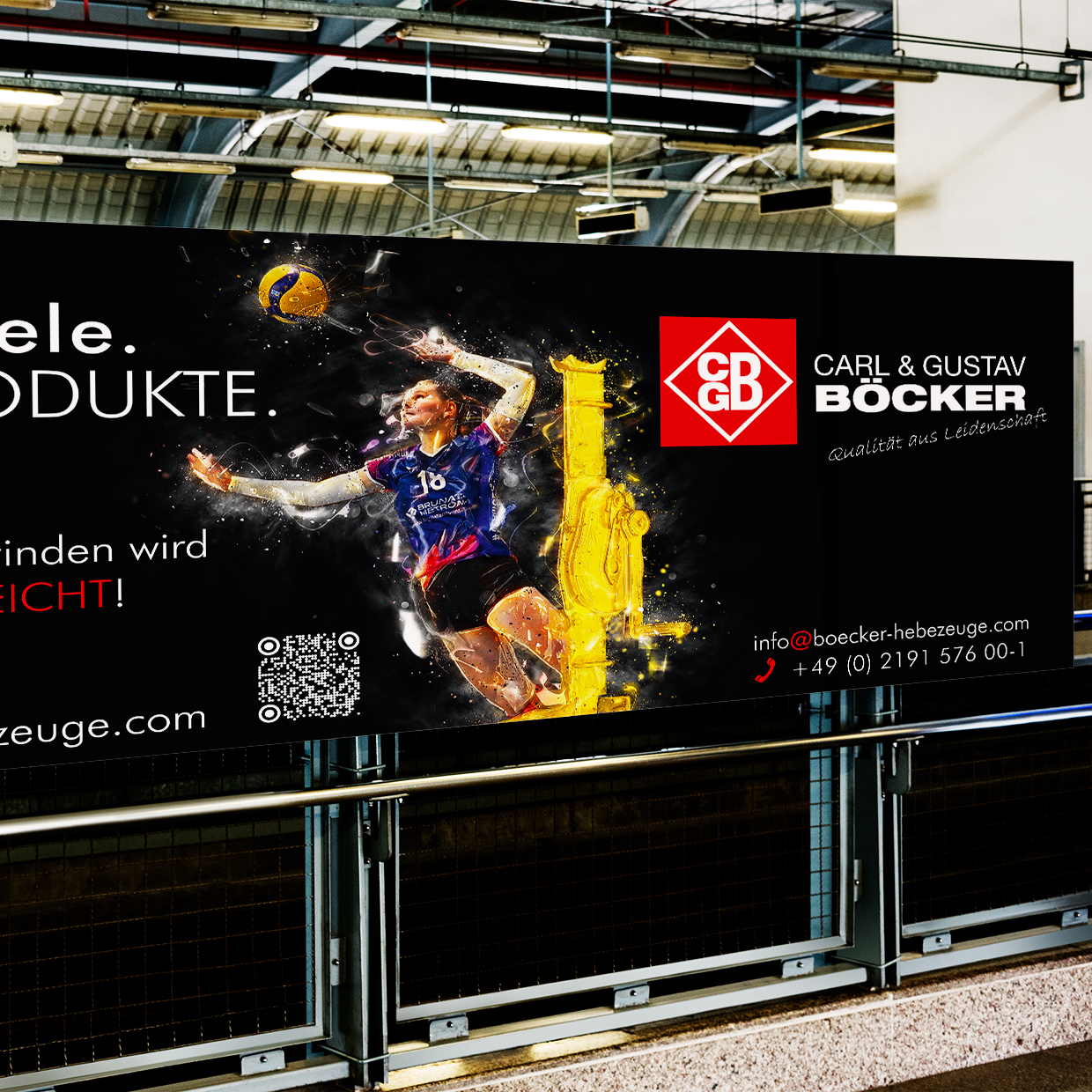 Auszug aus dem Volleyballbanner für die Carl & Gustav GmbH