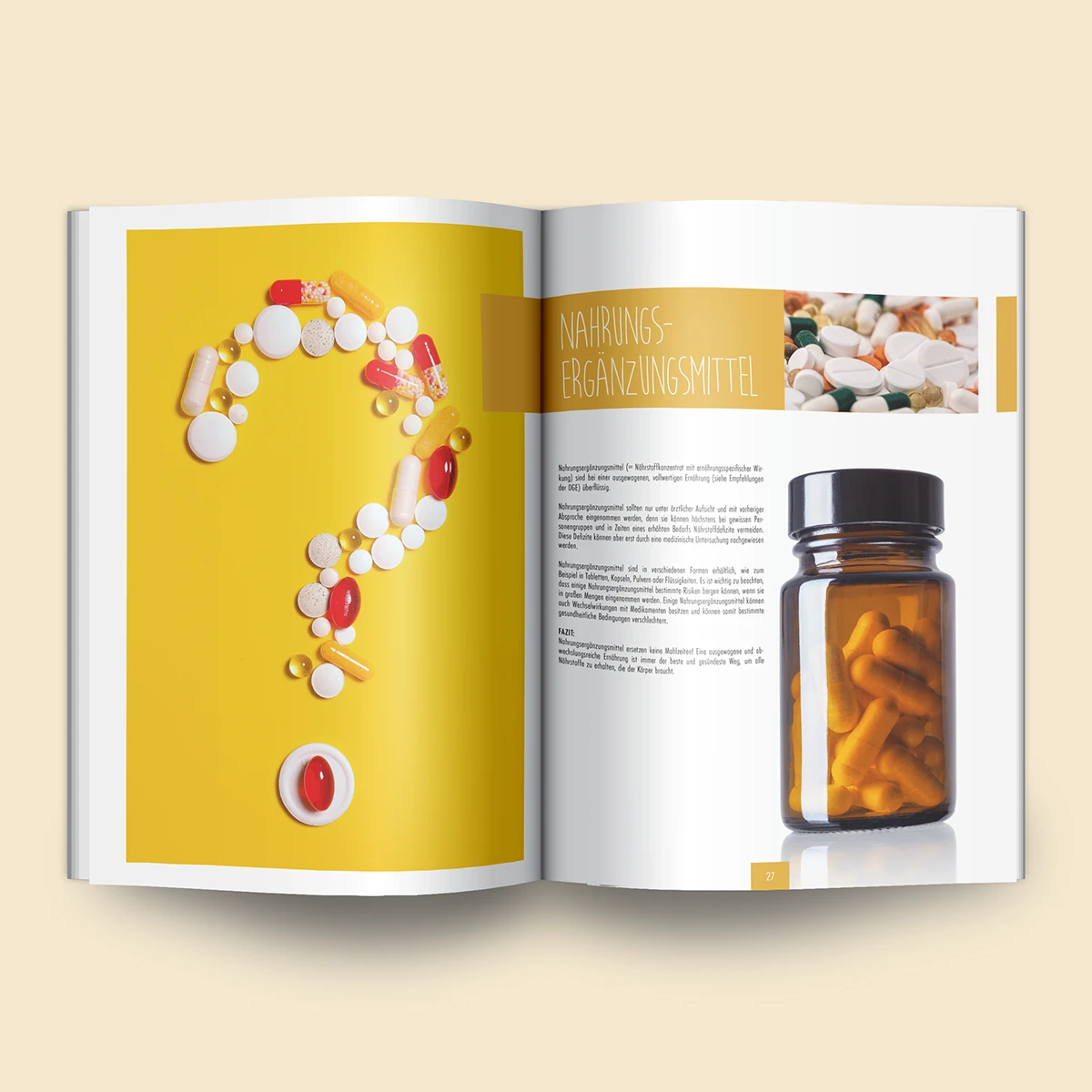 Schönes Layouts eines Handouts für den DHB-Hessen e.V.