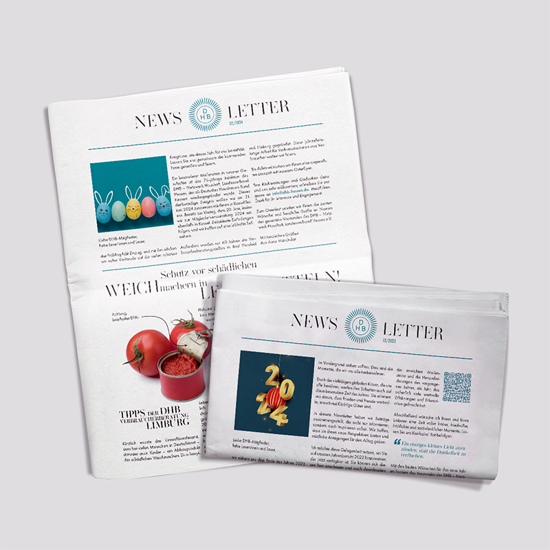Entwicklung eines Newsletters im Zeitungslayout