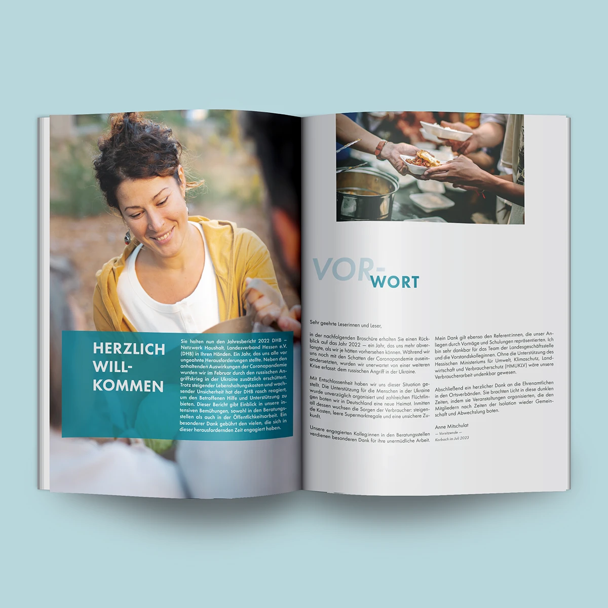 Layout-Entwicklung für hochwertige Geschäftsberichte