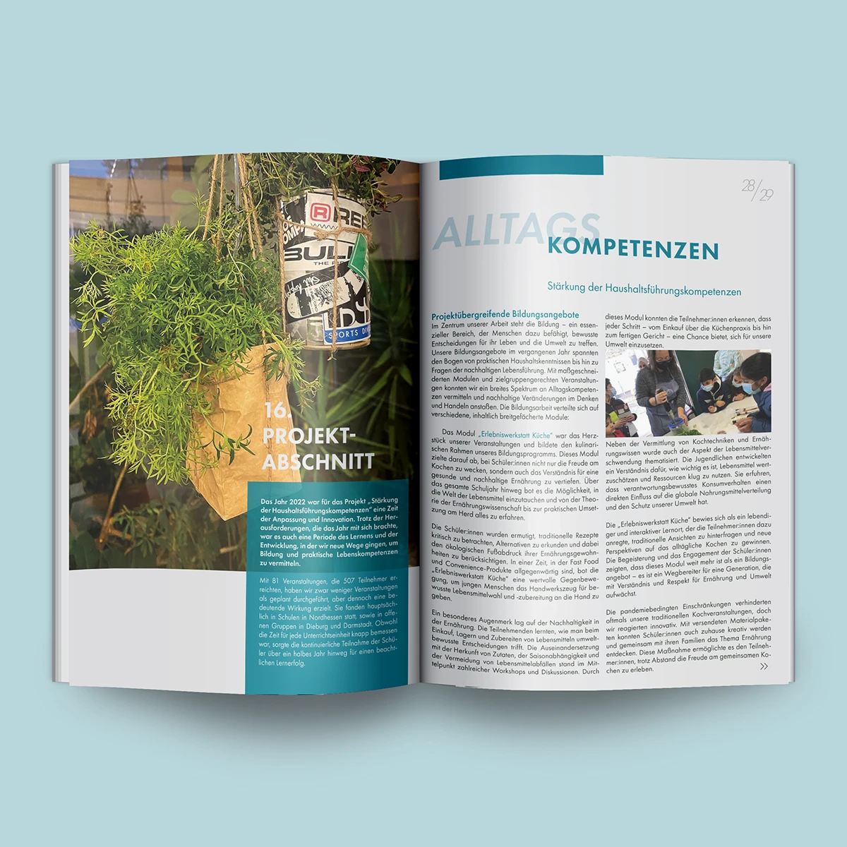 Layout-Entwicklung für hochwertige Geschäftsberichte