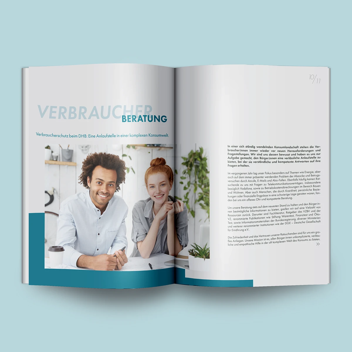 Layout-Entwicklung für hochwertige Geschäftsberichte