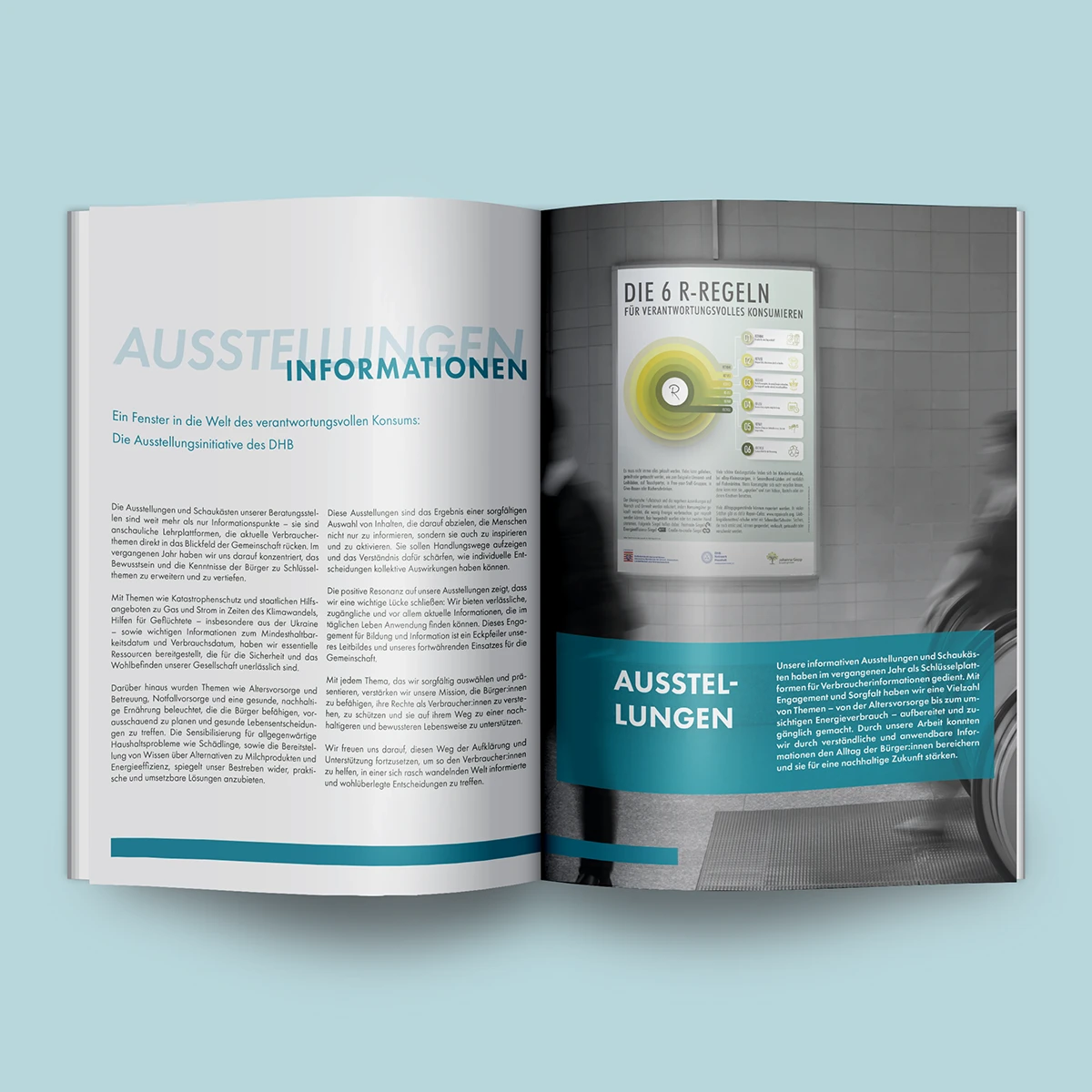 Layout-Entwicklung für hochwertige Geschäftsberichte