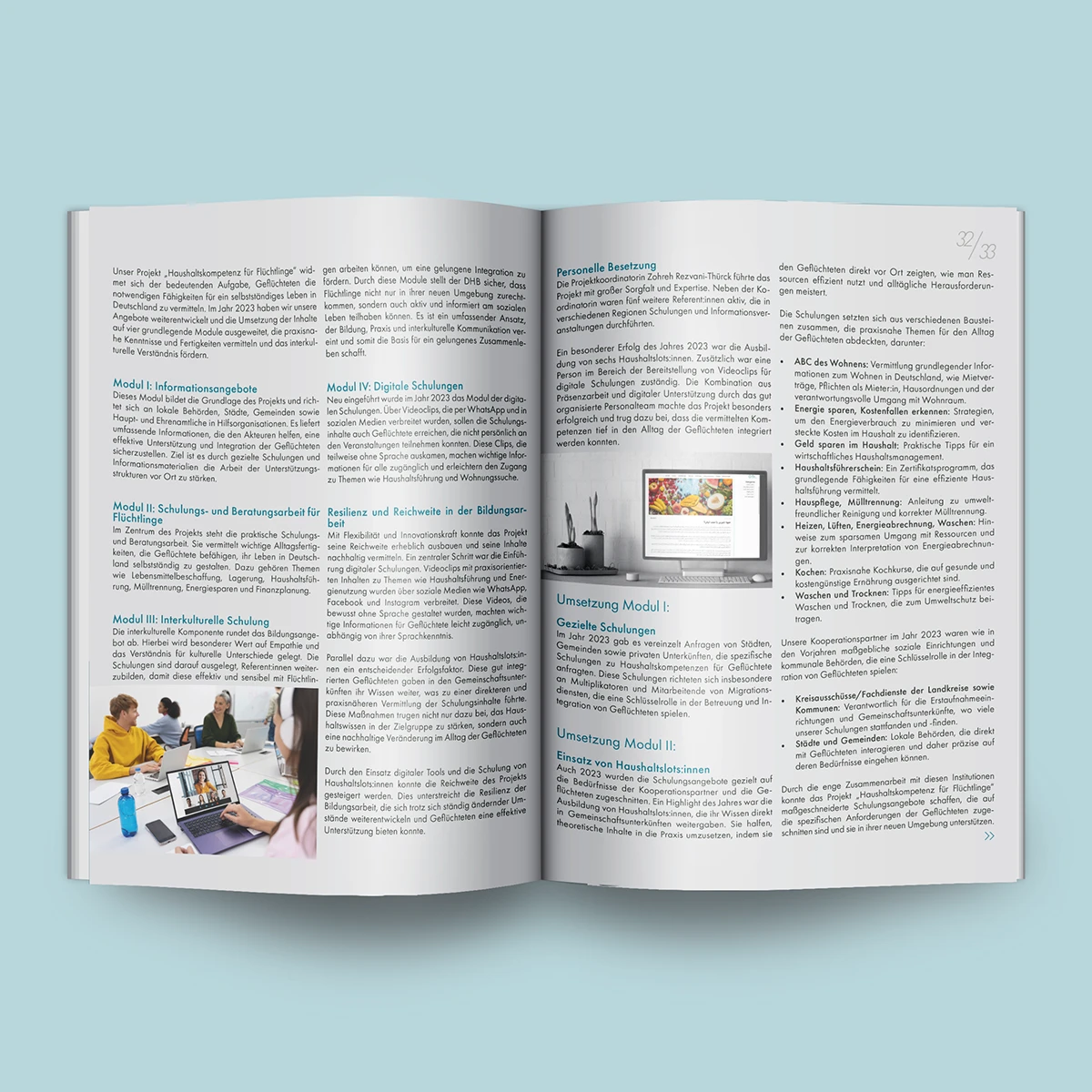 Layout-Entwicklung für hochwertige Geschäftsberichte