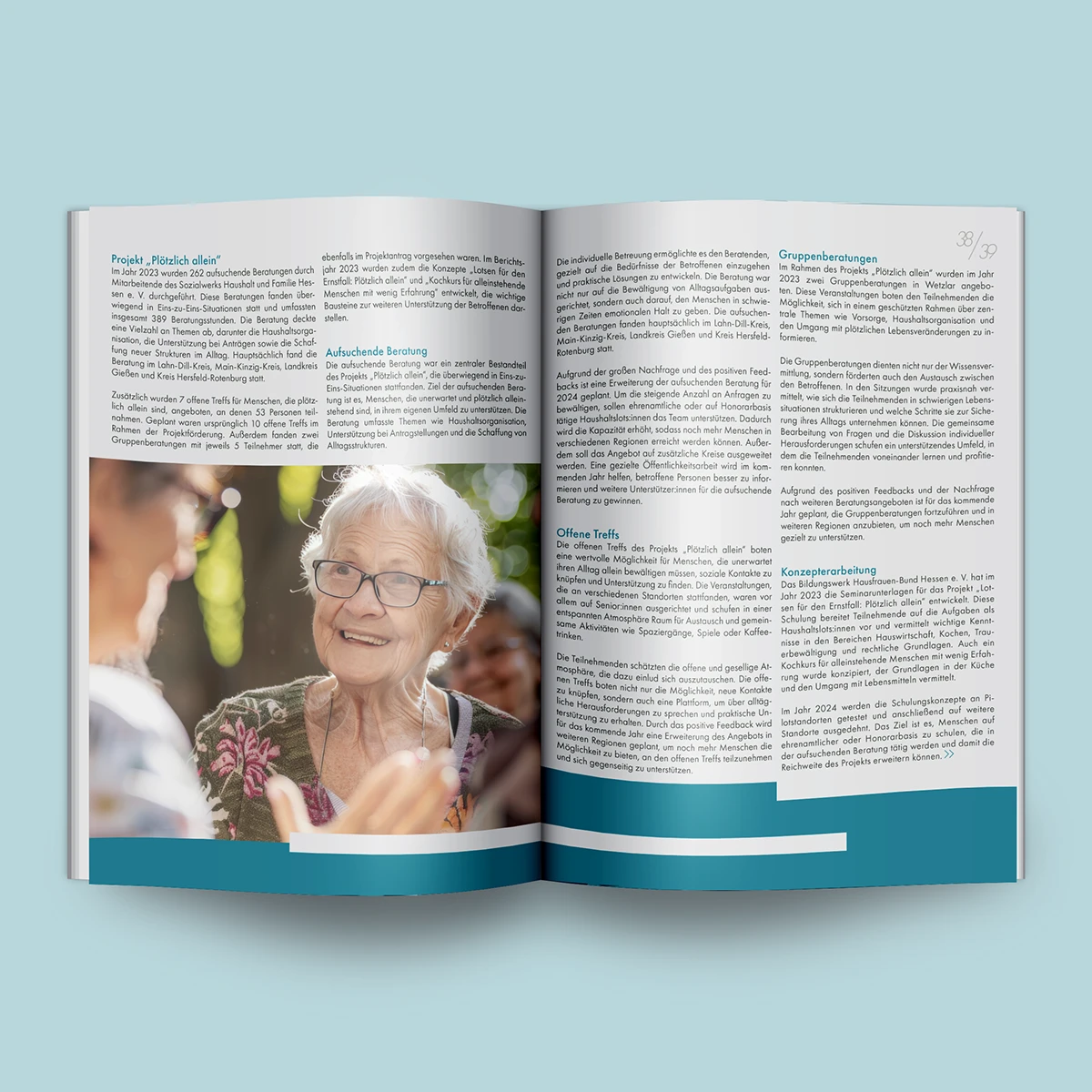 Layout-Entwicklung für hochwertige Geschäftsberichte