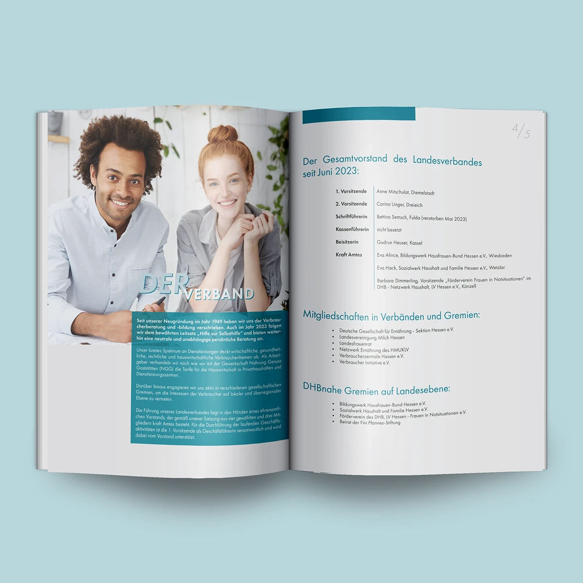 Layout-Entwicklung für hochwertige Geschäftsberichte