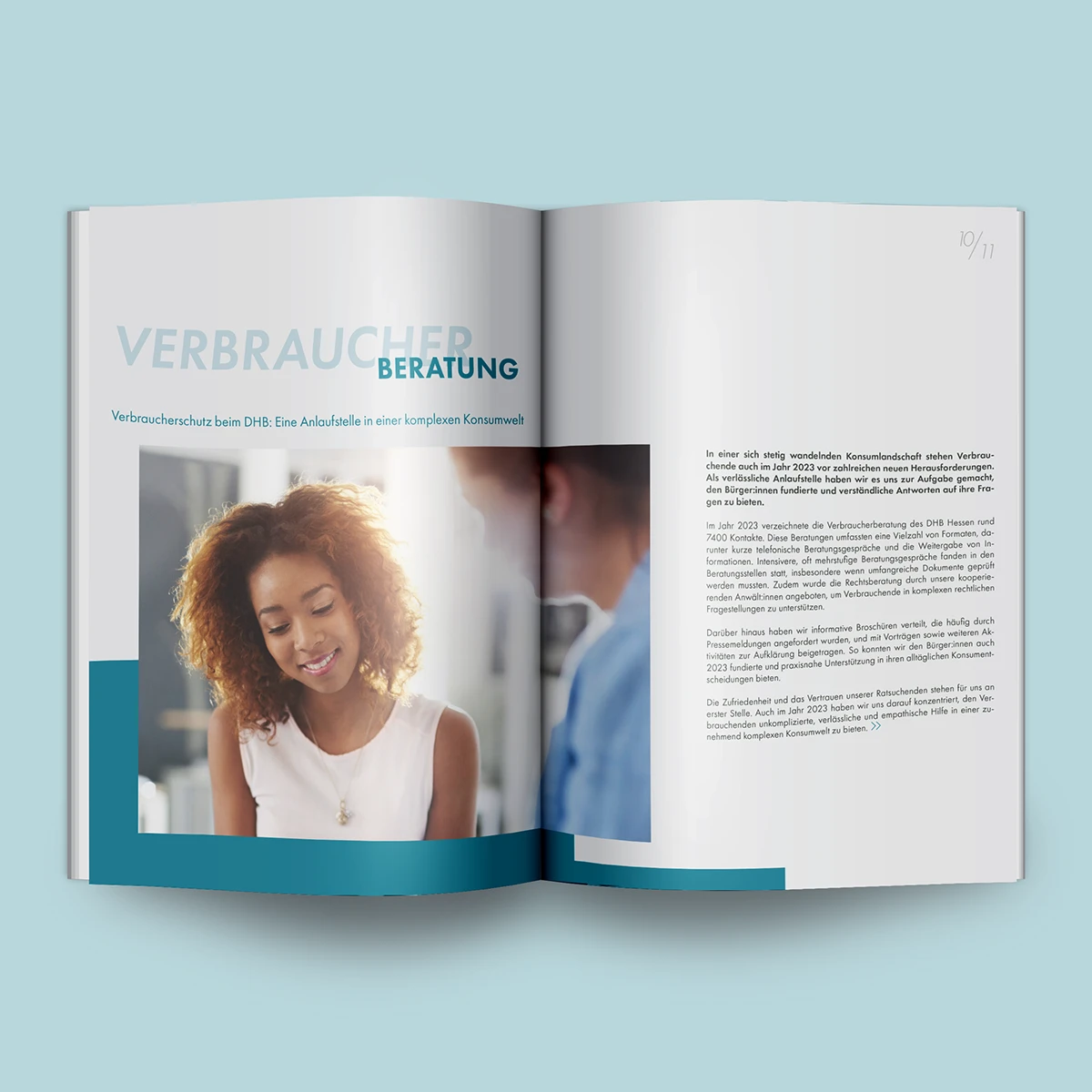 Layout-Entwicklung für hochwertige Geschäftsberichte