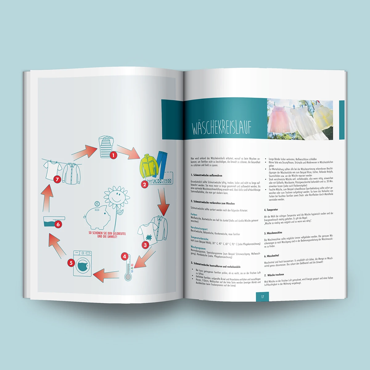 Schönes Layouts eines Handouts für den DHB-Hessen e.V.