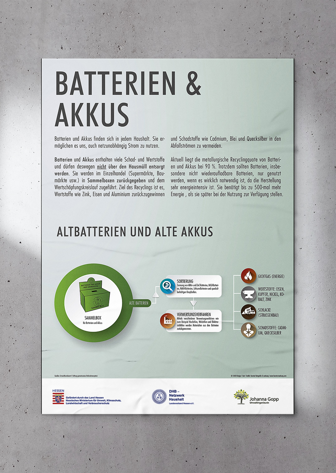 Entwicklung eines Plakates für das Umweltministerium Hessen
