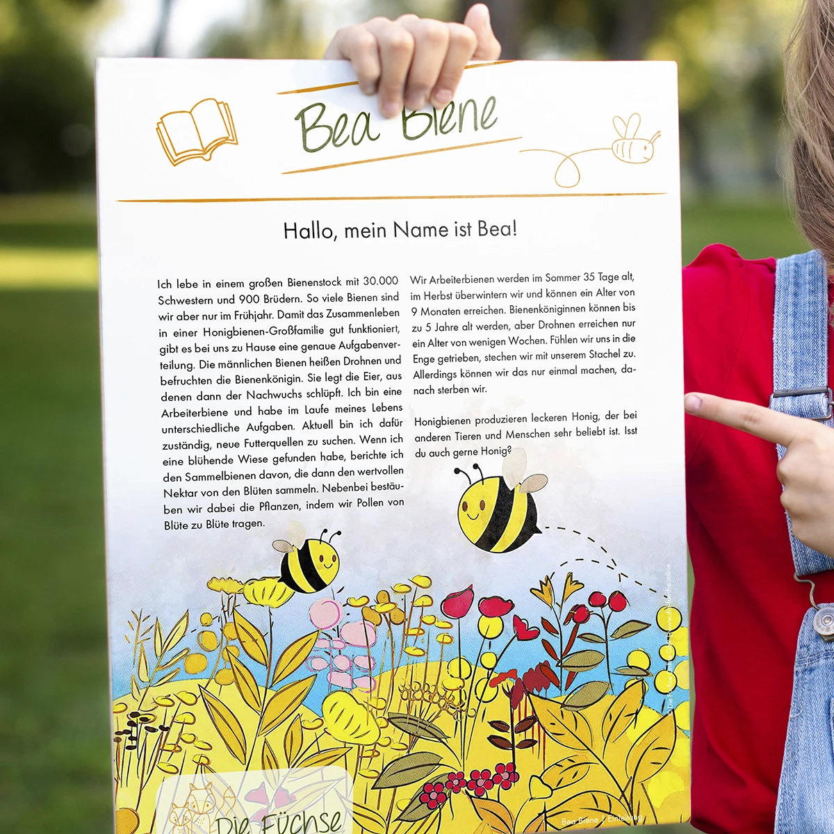 Cover der Schulungsunterlagen „BEA, die Biene“ mit kindgerechter Illustration