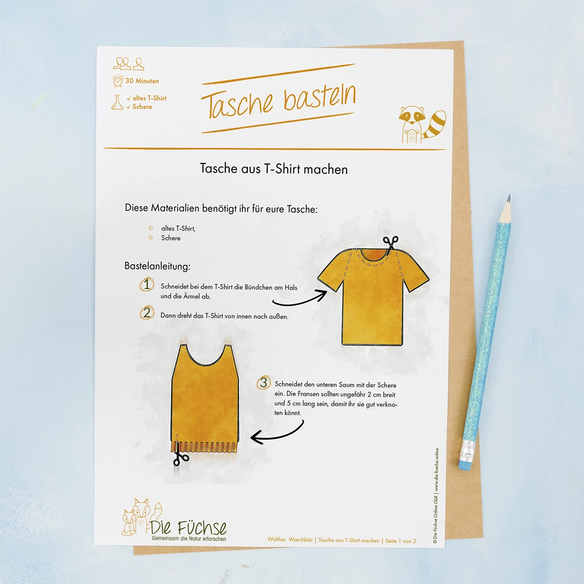 Einführung in die Figur Walther in den Schulungsunterlagen