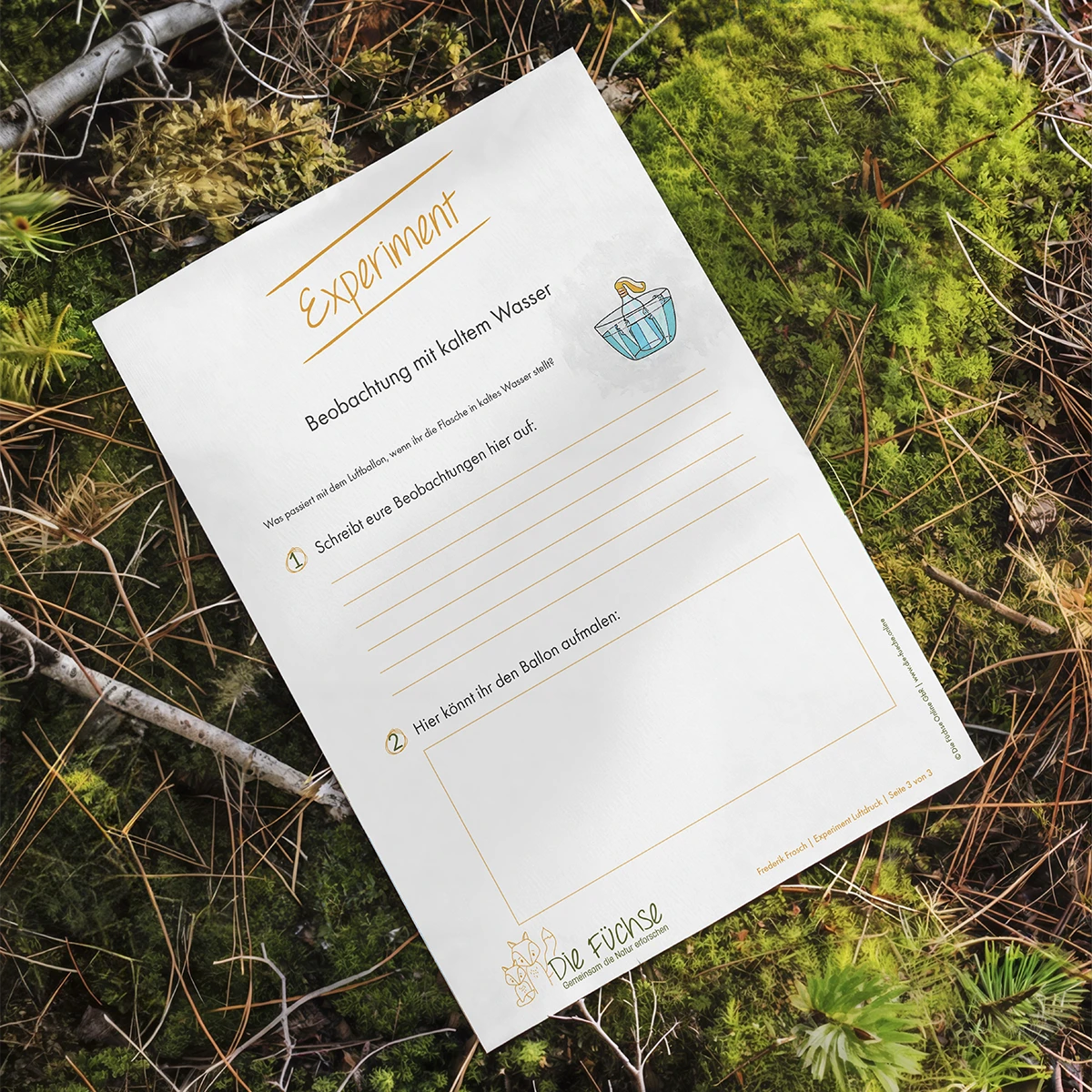 Weitere Experimentseiten der Schulungsunterlagen