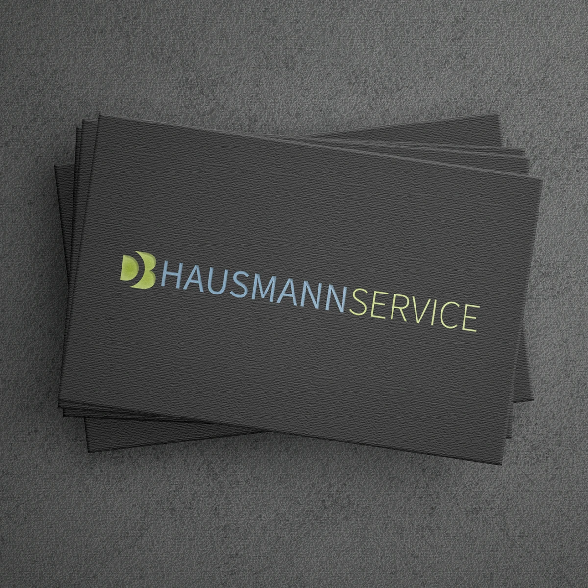Visitenkarte der DB-Hausmannservice GmbH im neuen Corporate Design