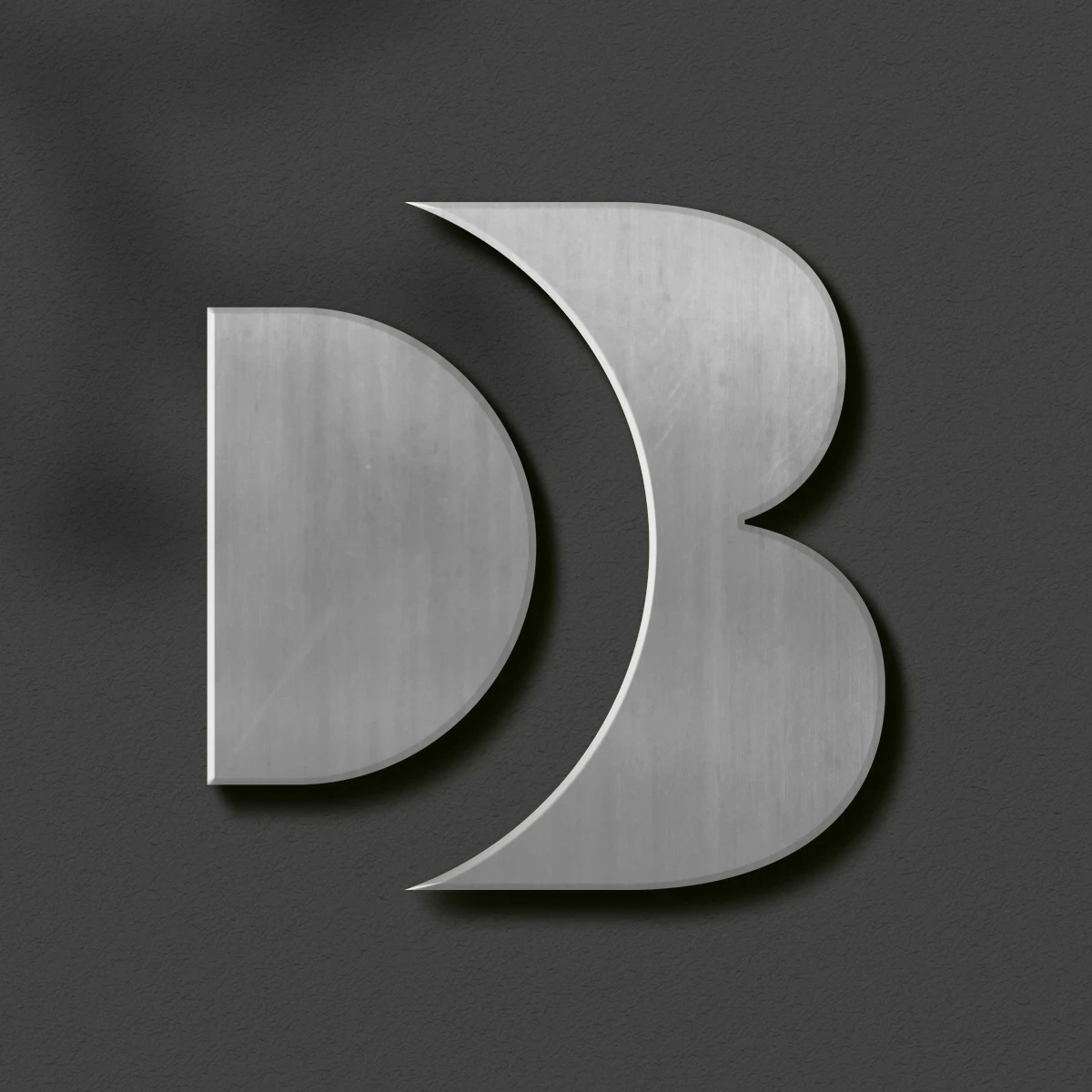 Logo der DB-Hausmannservice GmbH als Metallvariante
