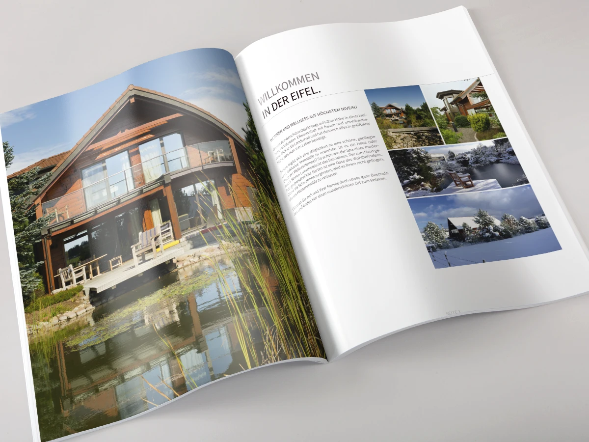 Innenseite der Verkaufsbroschüre