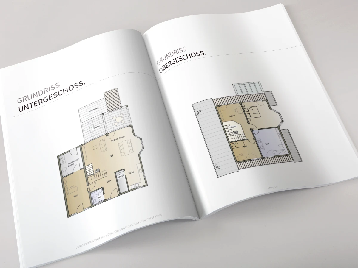 Innenseite der Verkaufsbroschüre