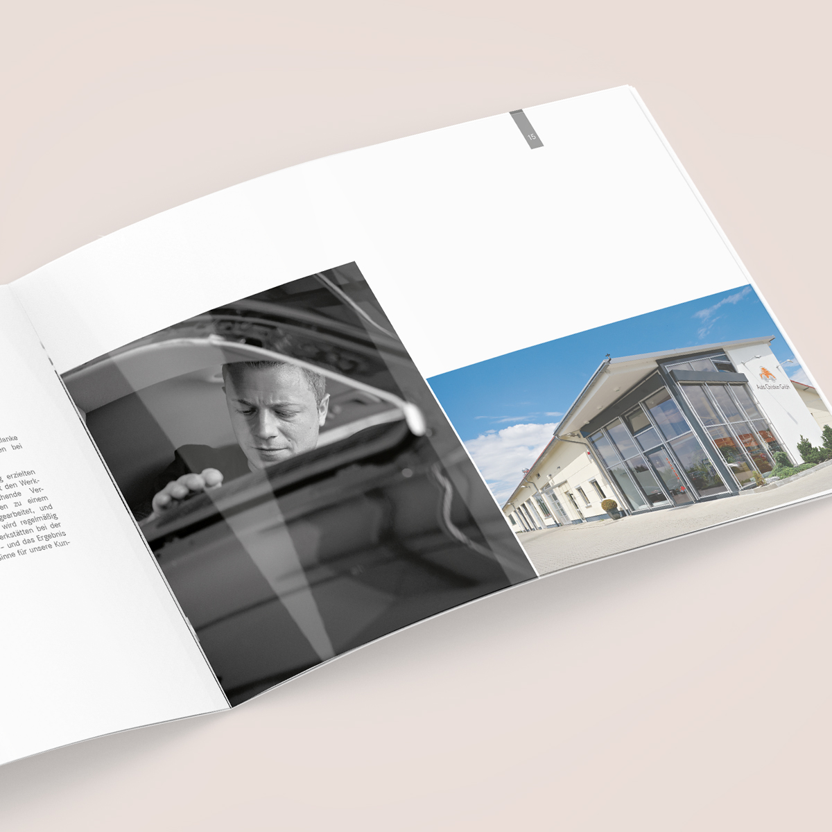 Schönes Layouts einer Nutzenbroschüre | Imagebroschüre für KaroPARTNER