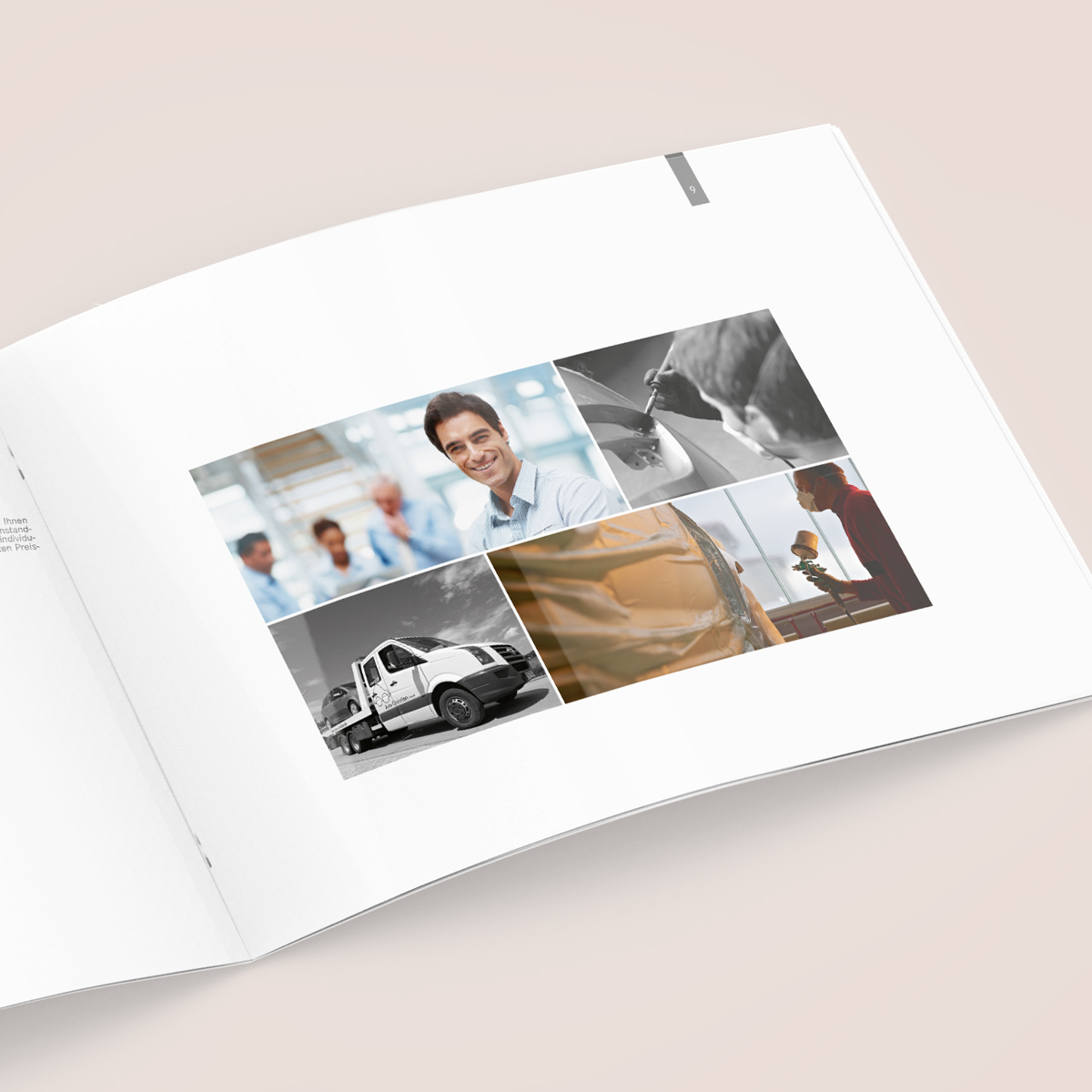 Schönes Layouts einer Nutzenbroschüre | Imagebroschüre für KaroPARTNER