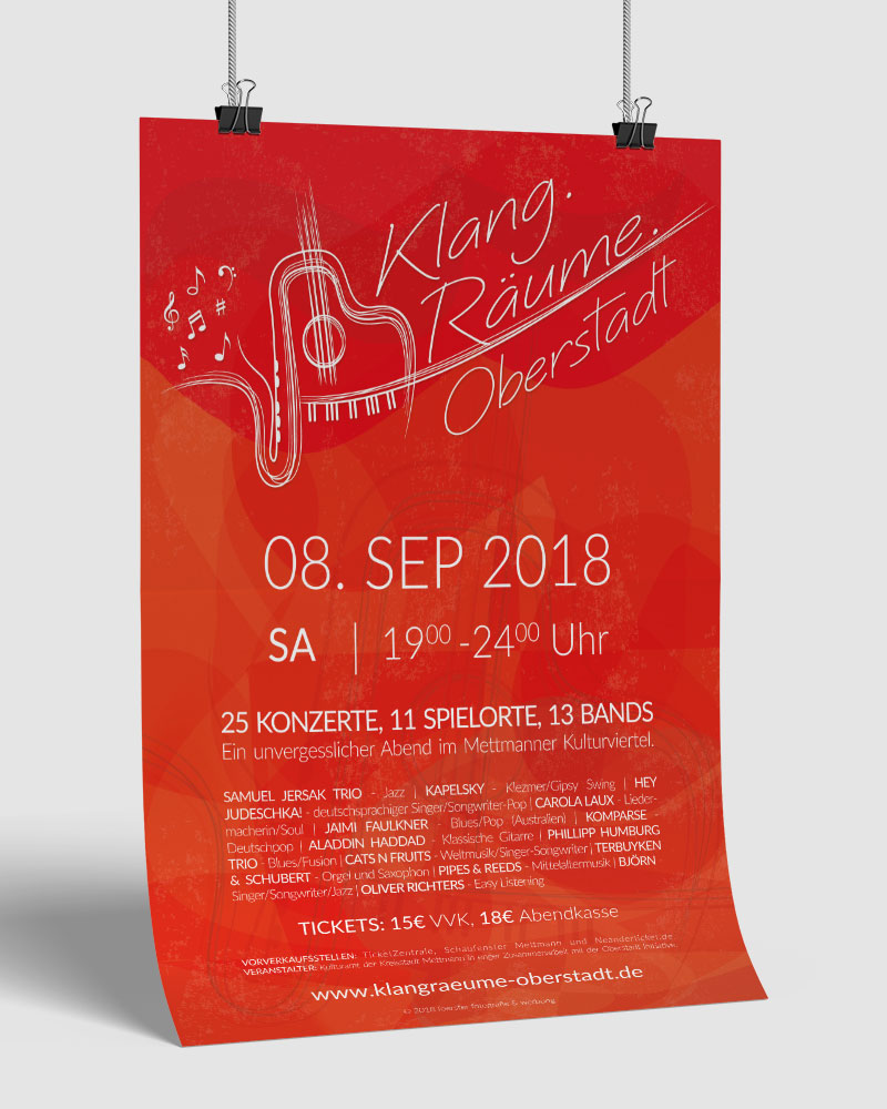 Schönes Musik-Festival-Plakat in NRW