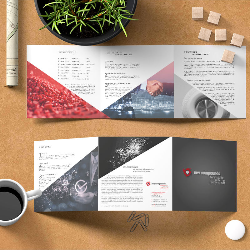 Entwicklung von Flyern im kreativen Design